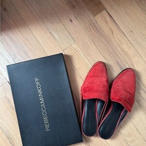 Rebecca Minkoff Red Suede Loafers